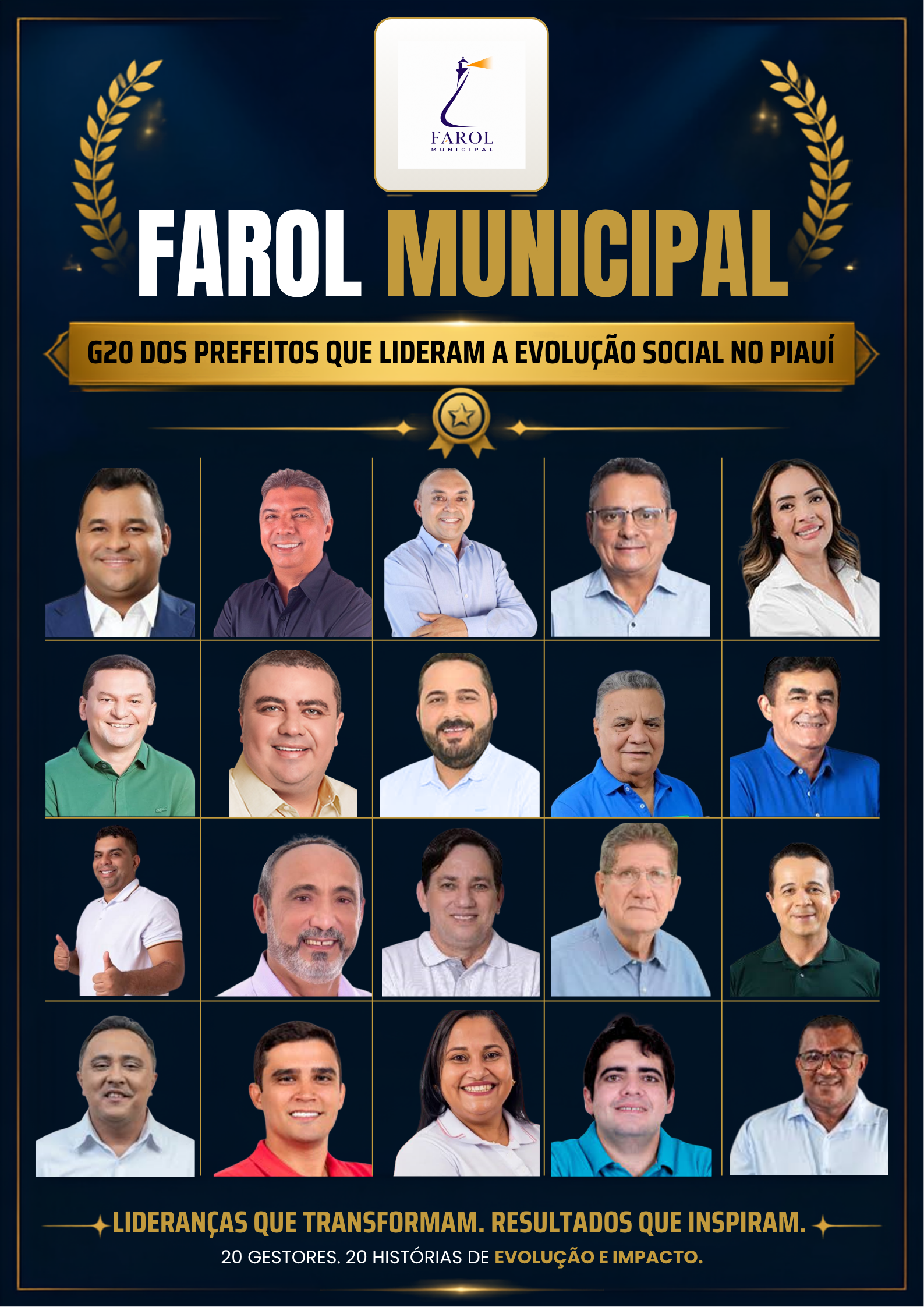 G20 da Evolução Social: os 20 prefeitos do Piauí que transformaram qualidade de vida em números